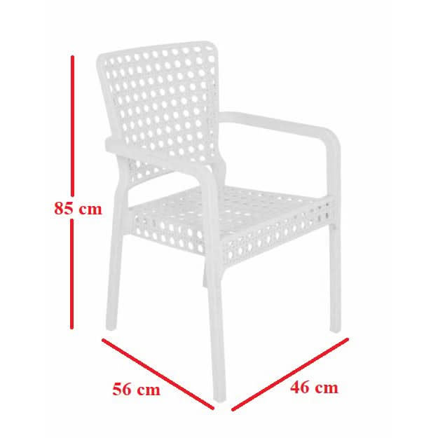 طقم للحديقة 4 كراسي وترابيزة متعدد الالوان