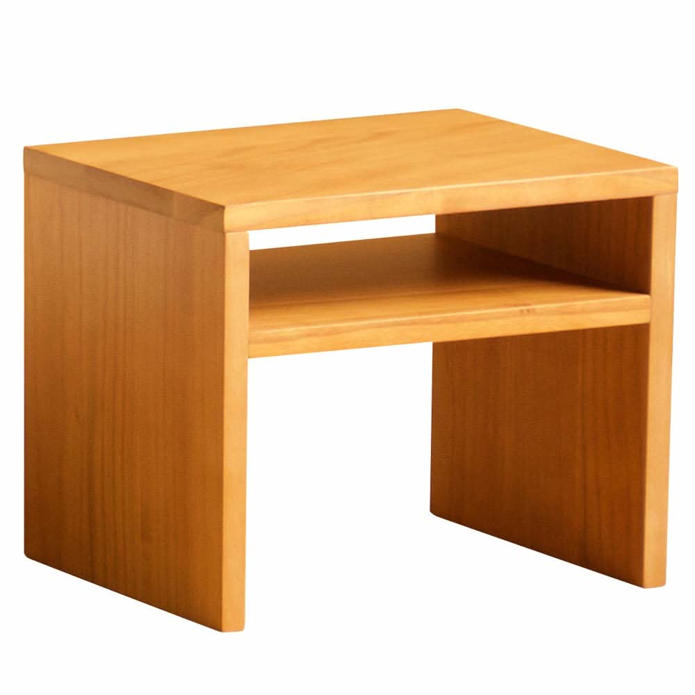 طاولة جانبية مزدوجة الأرفف