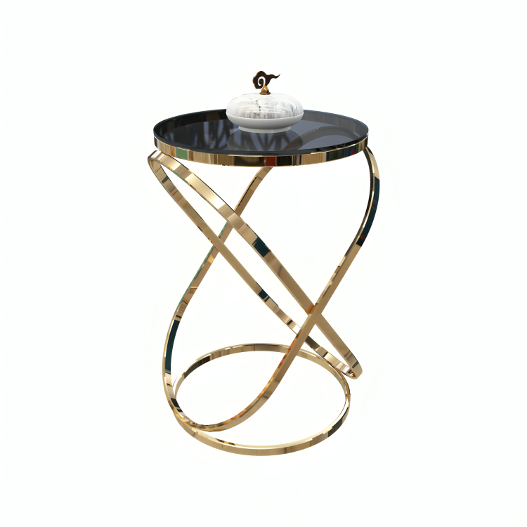 طاولةجانبية بقاعدة مبتكرة