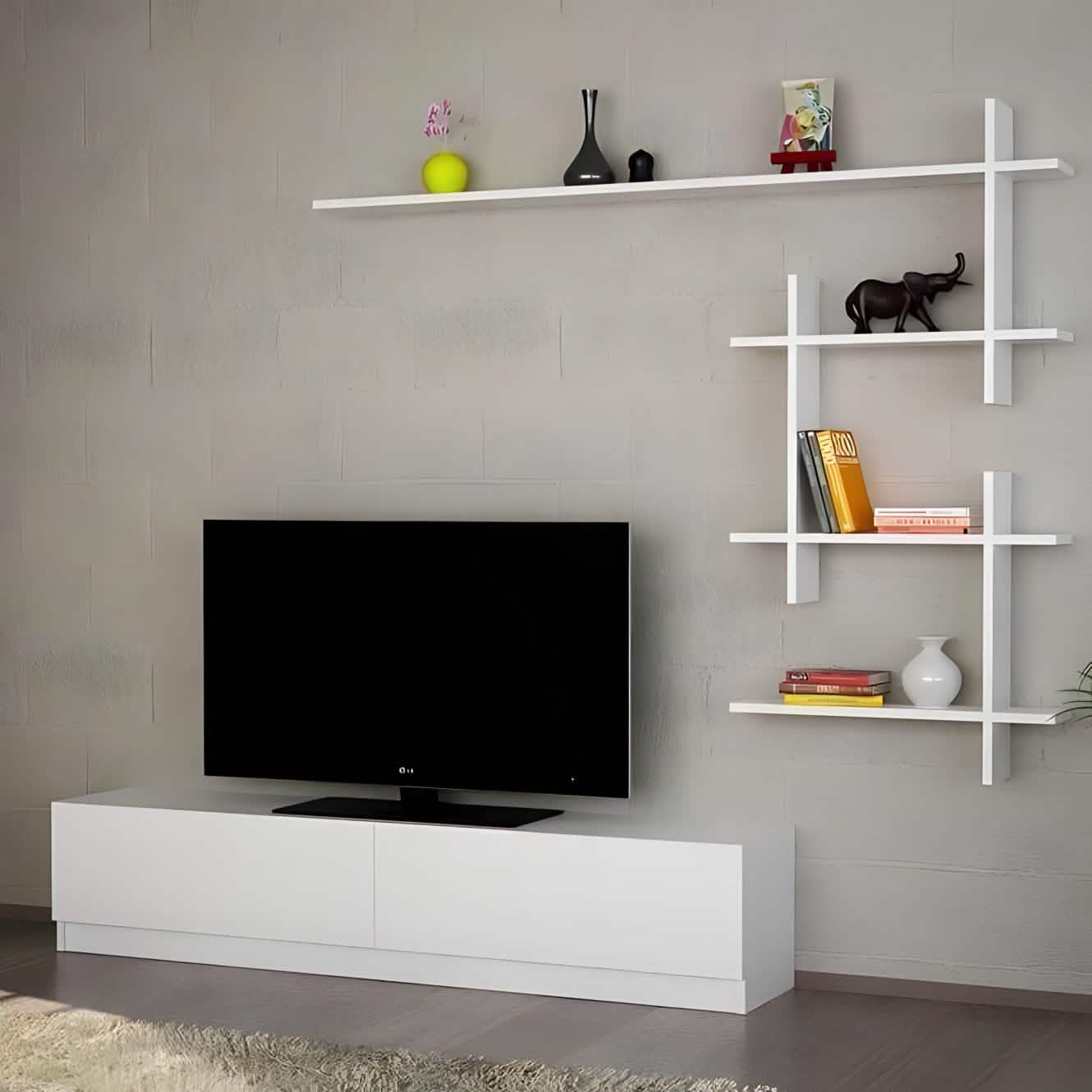 ترابيزة تليفزيون خشب ام دي اف، 140*30*40 سم