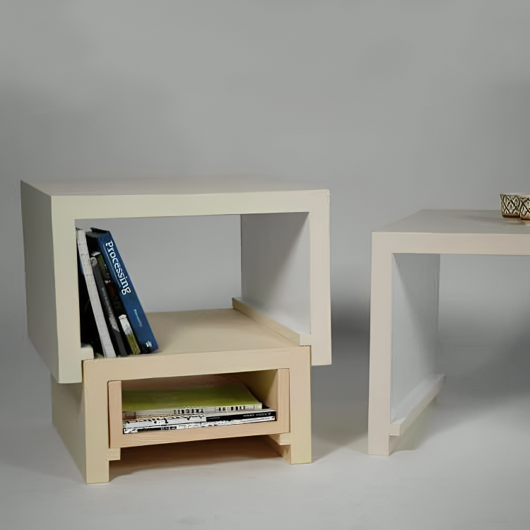 طقم طاولات جانبية متعددة الاستخدامات