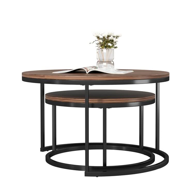 طاولة قهوة متداخلة دائرية