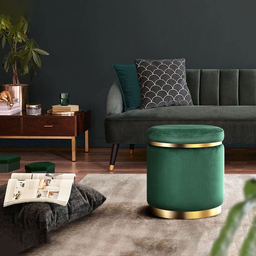 بوف دائرى بحزام قاعدة ذهبى