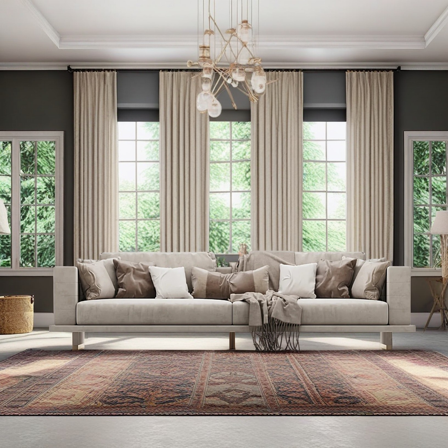 فاخرة كنبة خشب طبيعي دائمة - Baytuk