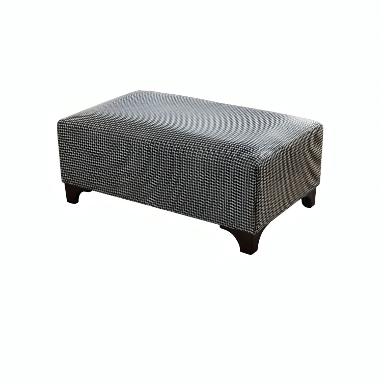 كنبة زاوية بأرجل خشبية