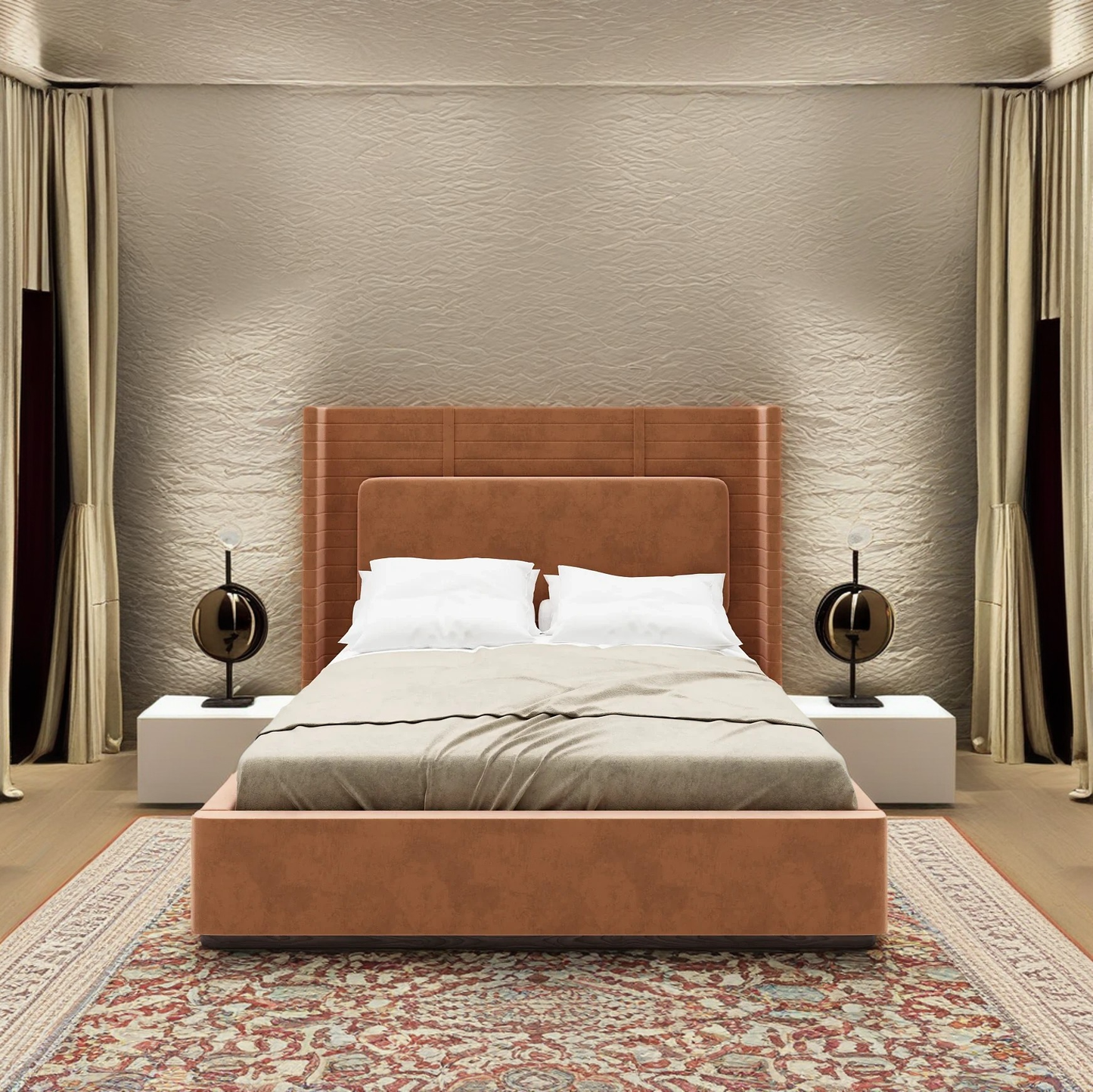 سرير خشب طبيعي - Baytuk