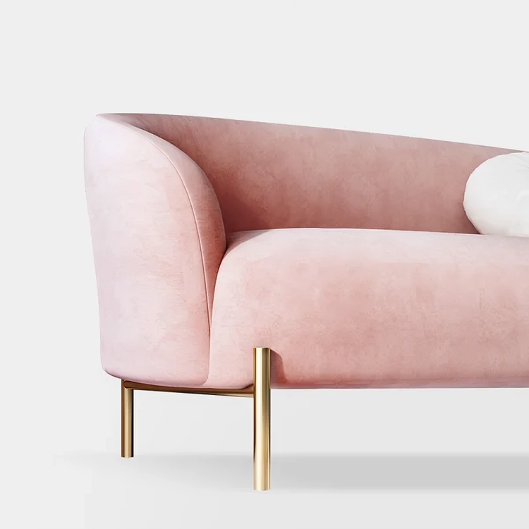 كنبة مودرن بأرجل معدنية