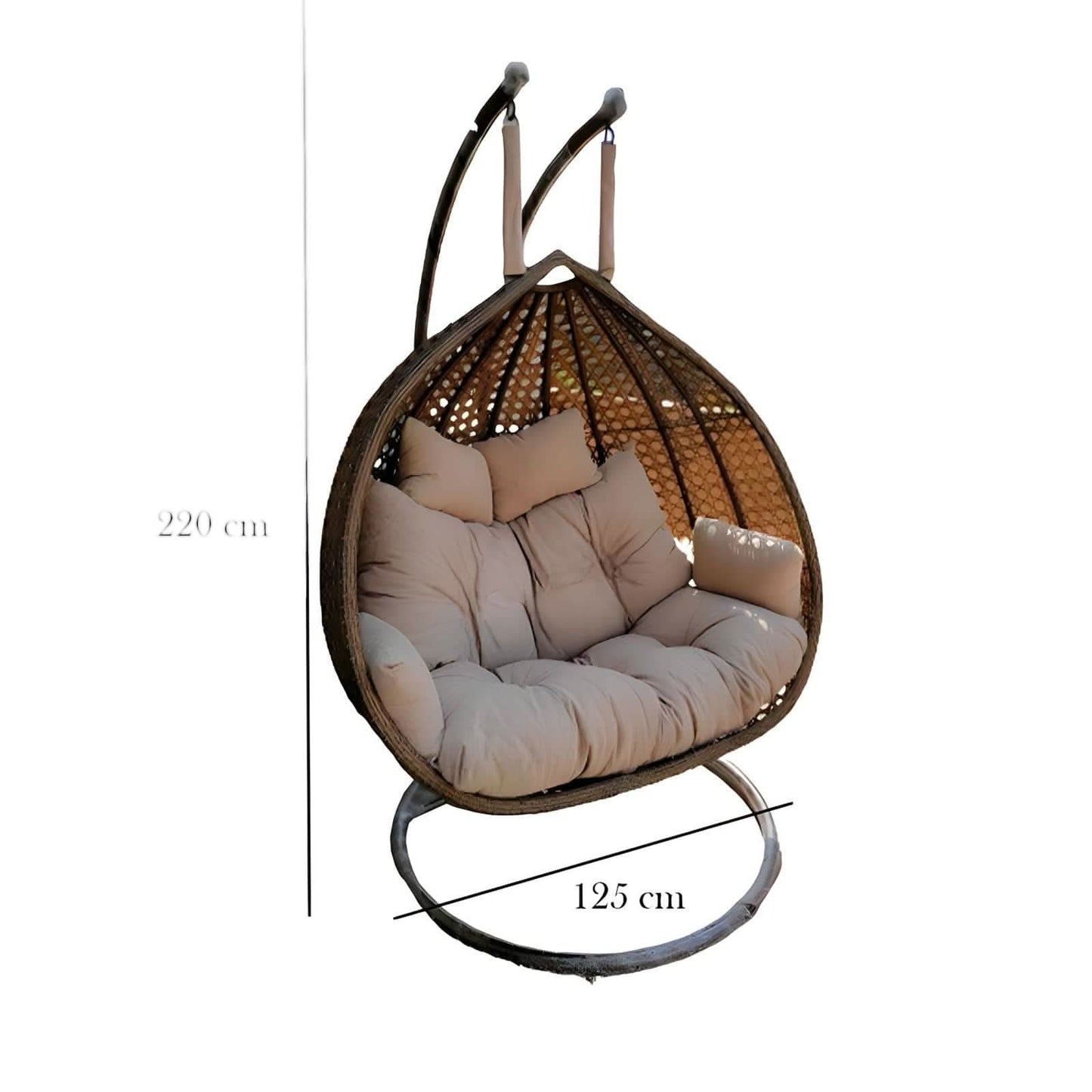 مرجيحة حديد و راتان