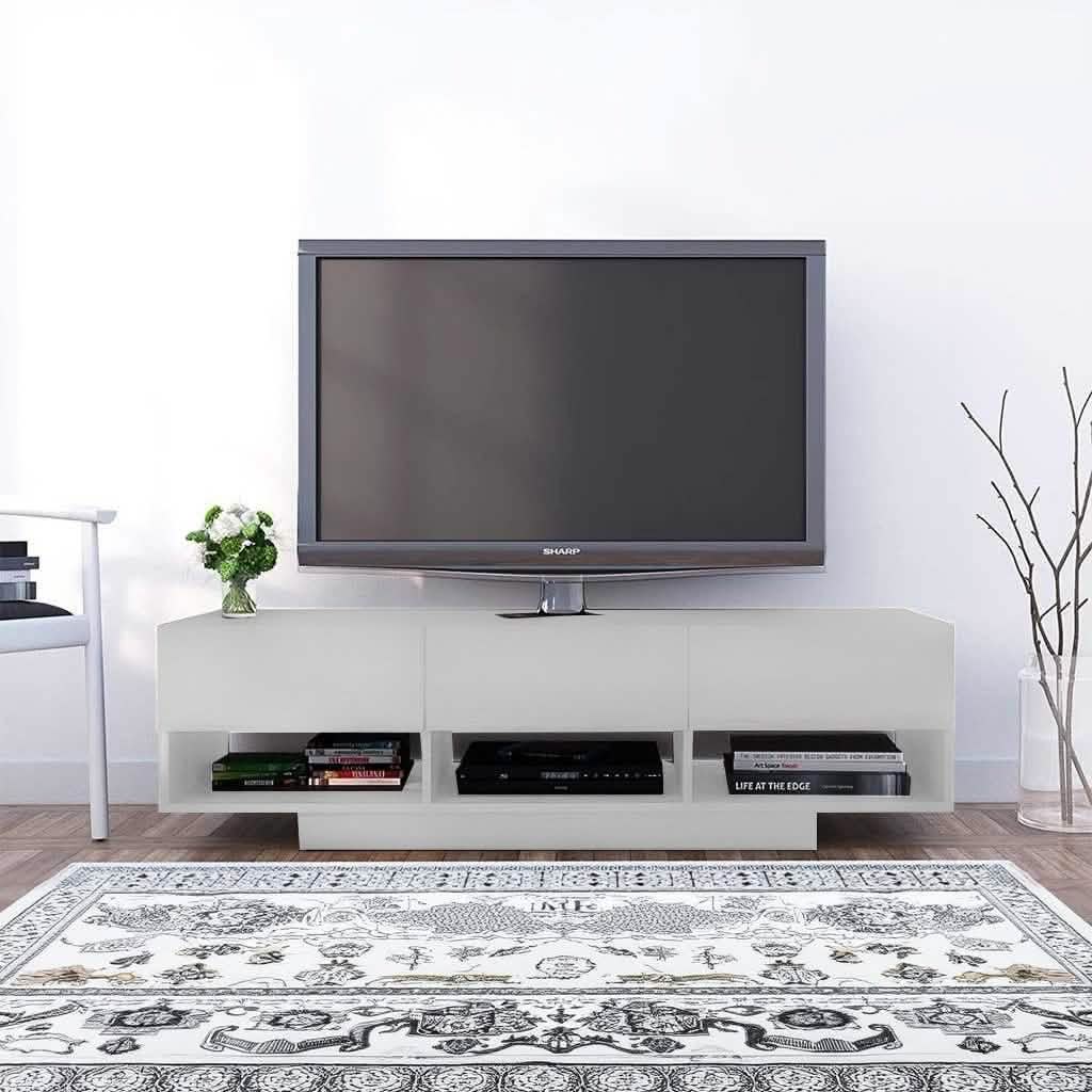 ترابيزة تليفزيون خشب ام دي اف، 150*30*55 سم