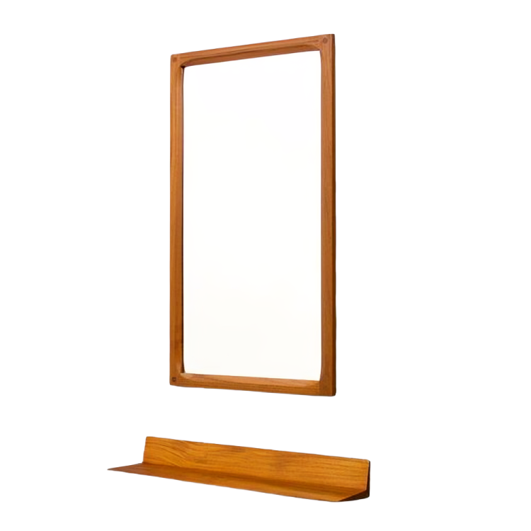 مرايا حائط برف خشبي