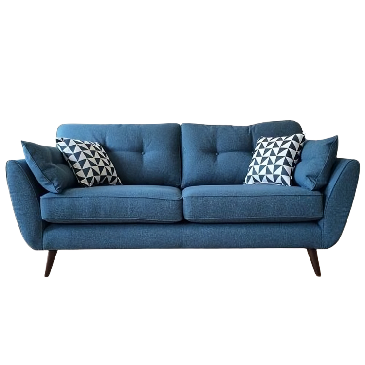 كنبة مودرن بأرجل خشبية