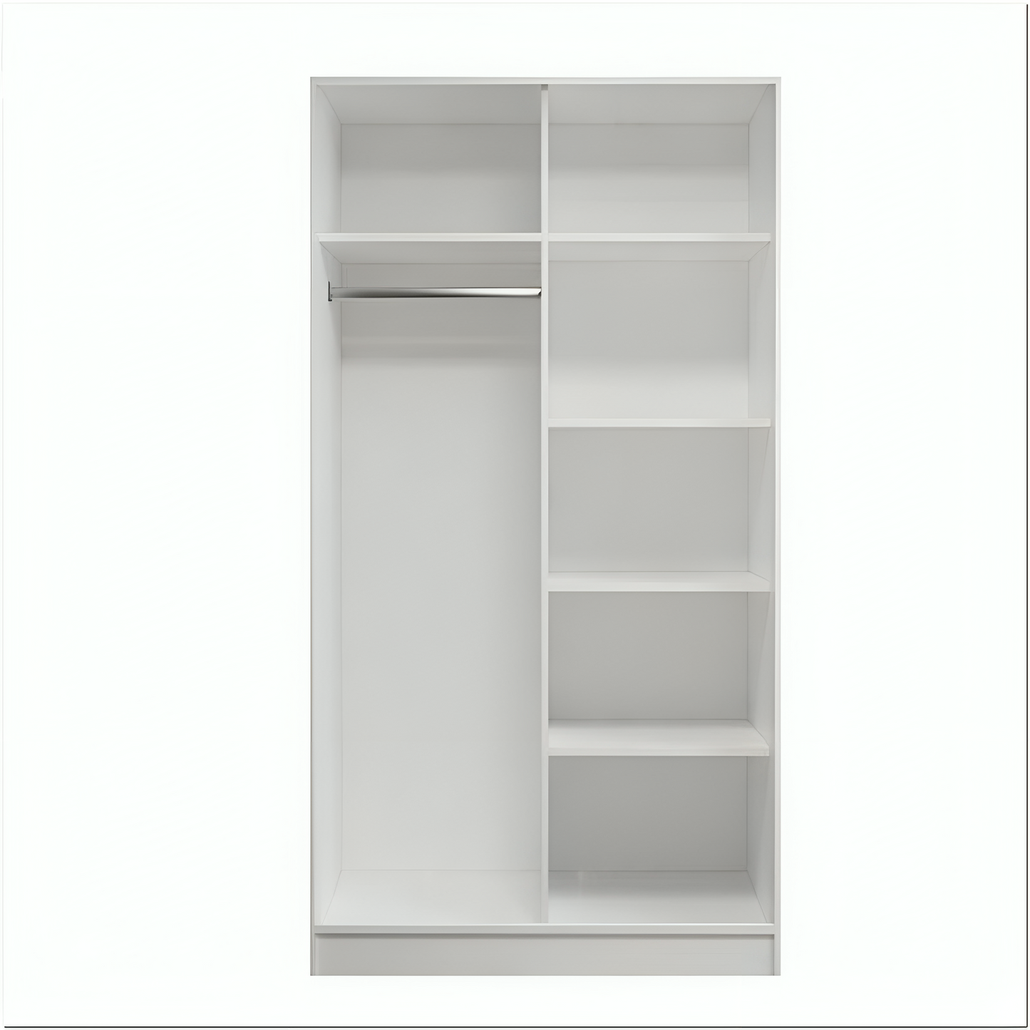 دولاب خشبي مزود بمرآة