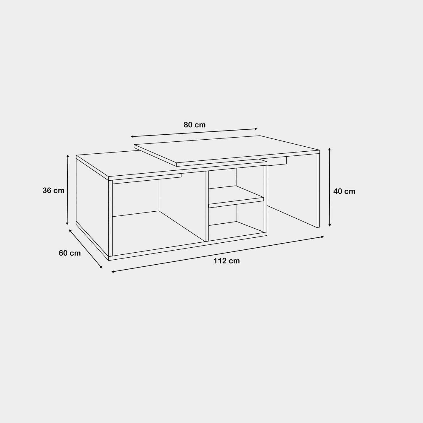 طاولة قهوة خشبية