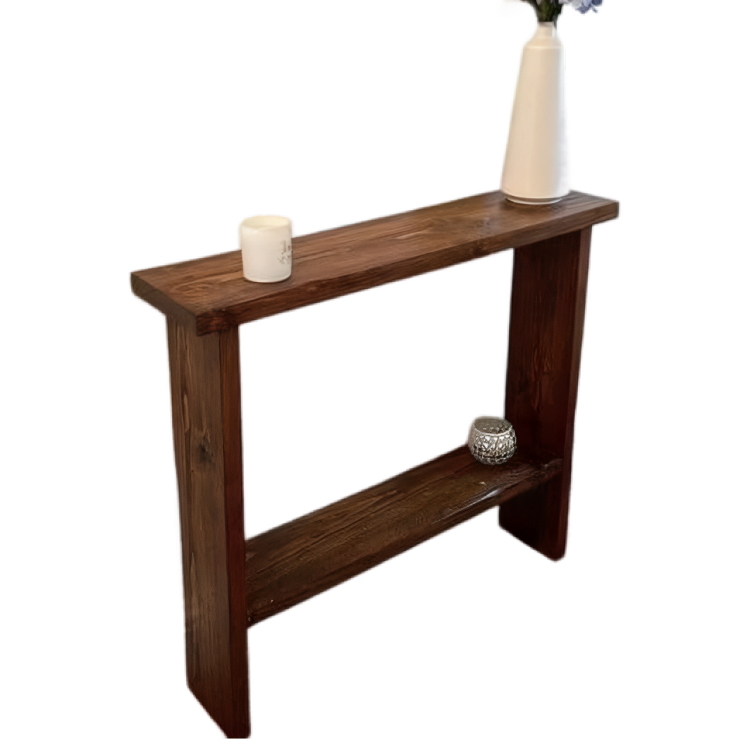 كونسول خشبي برف