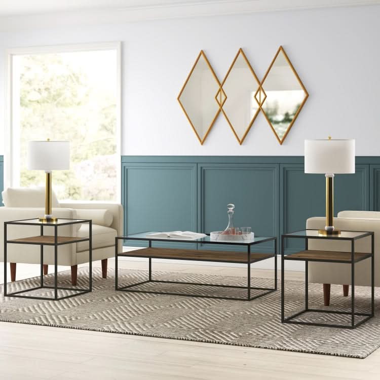 مجموعة طاولات معيشة