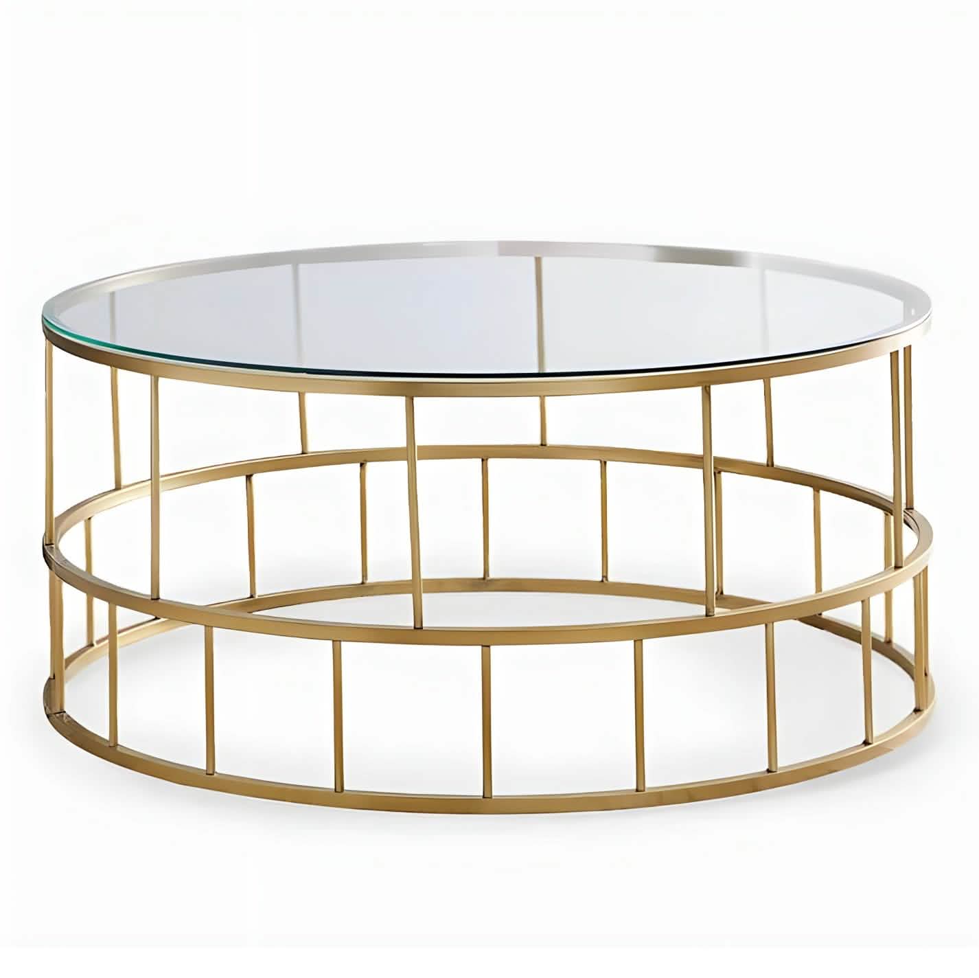 طاولة قهوة بسطح زجاج