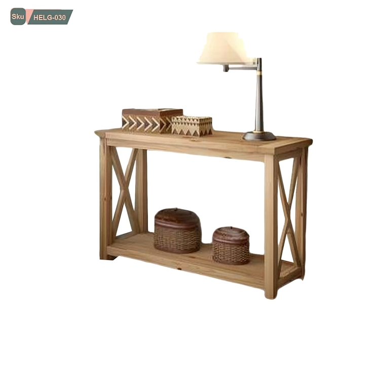 كونسول بشكل هندسي خشبي