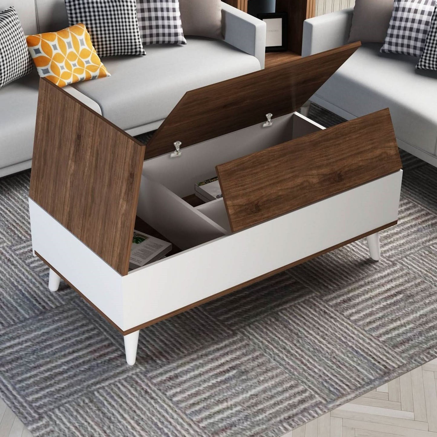 طاولة قهوة مستطيلة حديثة