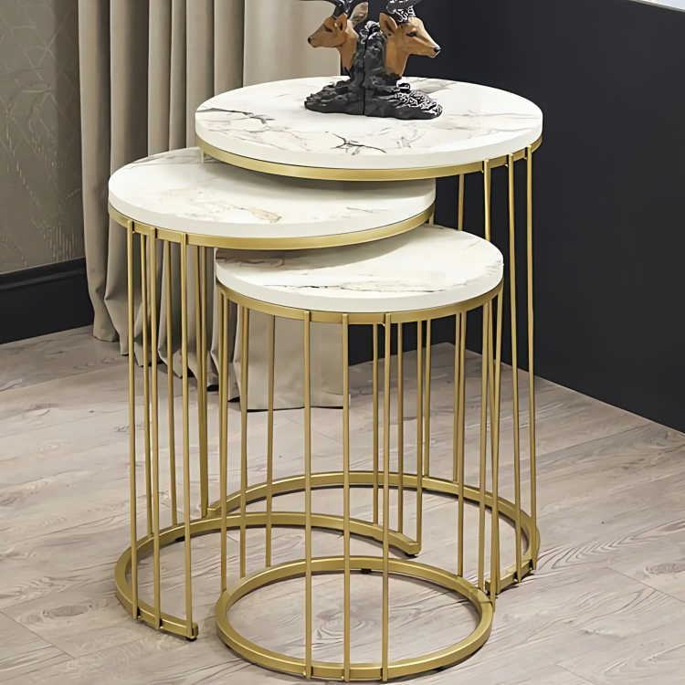 طاولة جانبية متداخلة دائرية