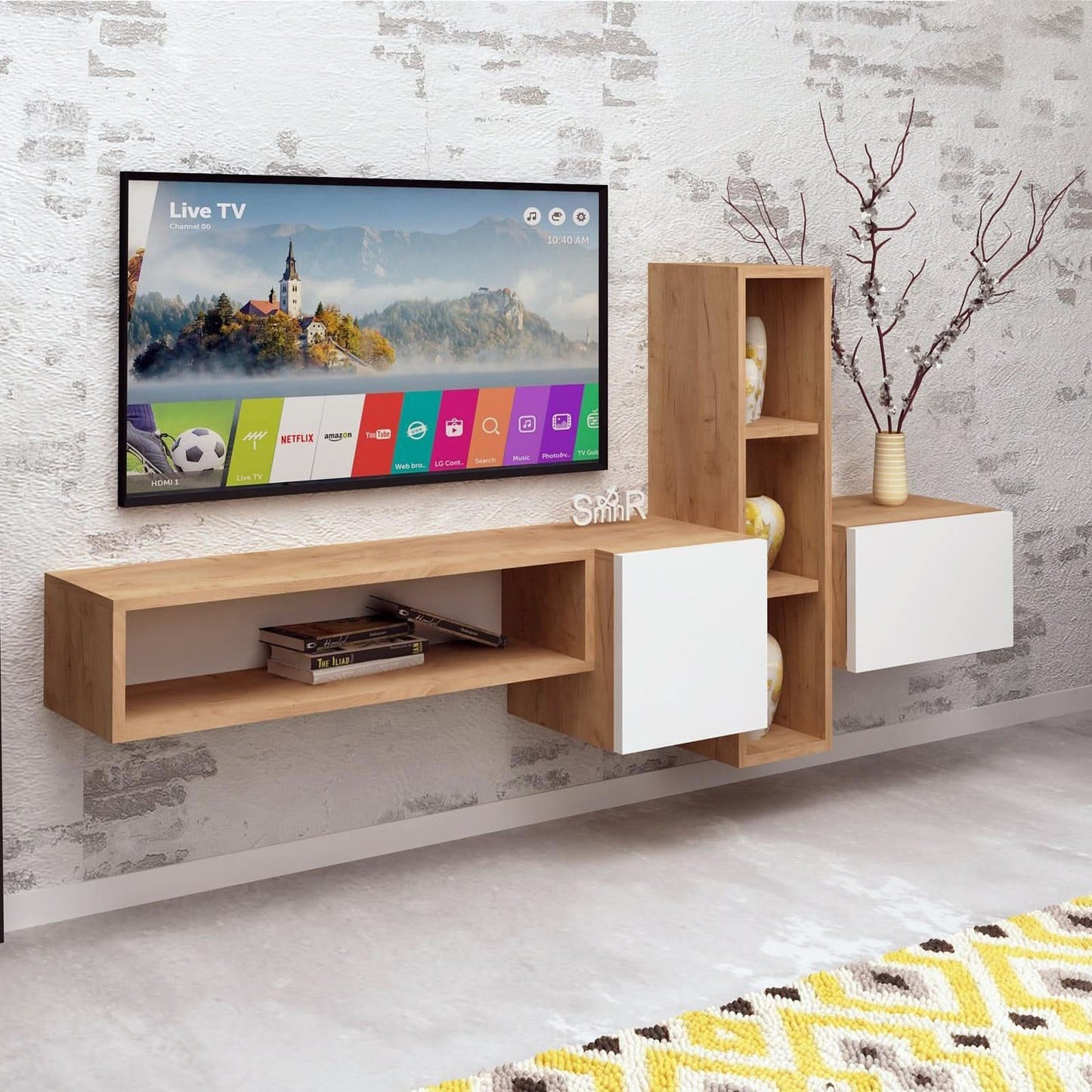 طاولة تلفاز بتصميم جذاب