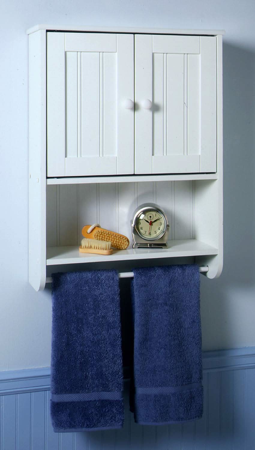 وحدة تخزين خشبية معلقة 