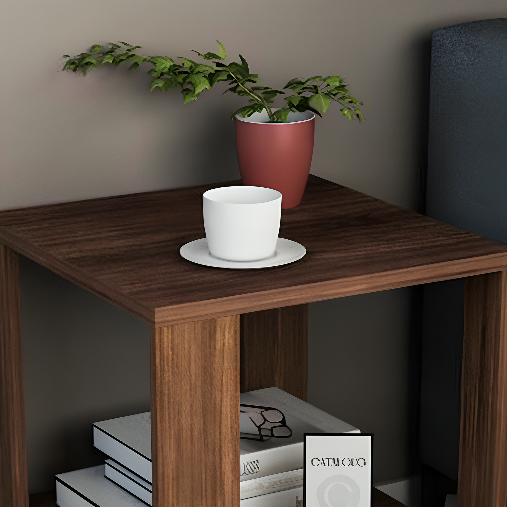 طاولة جانبية بتصميم عصري 