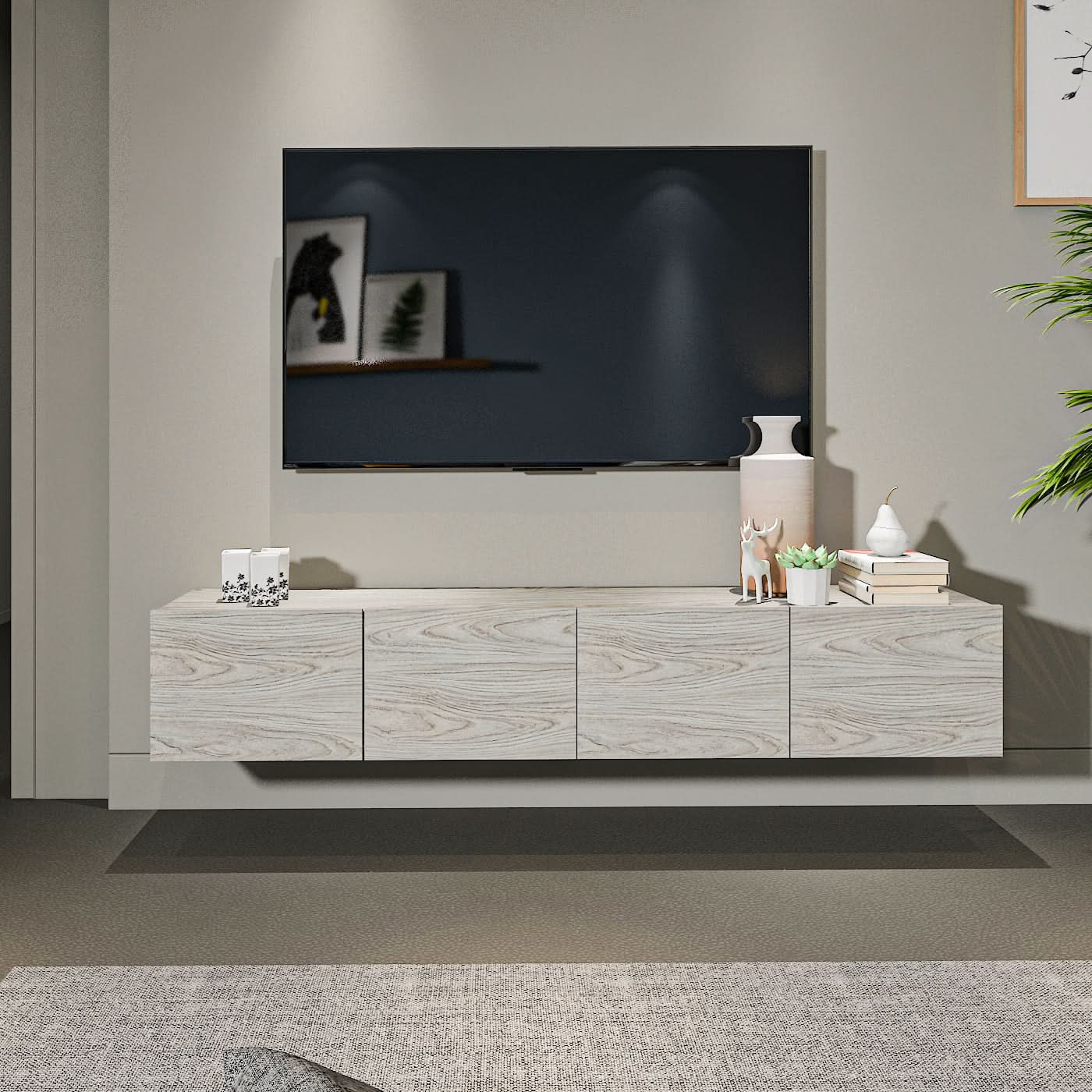 طاولة تلفاز معلقة 