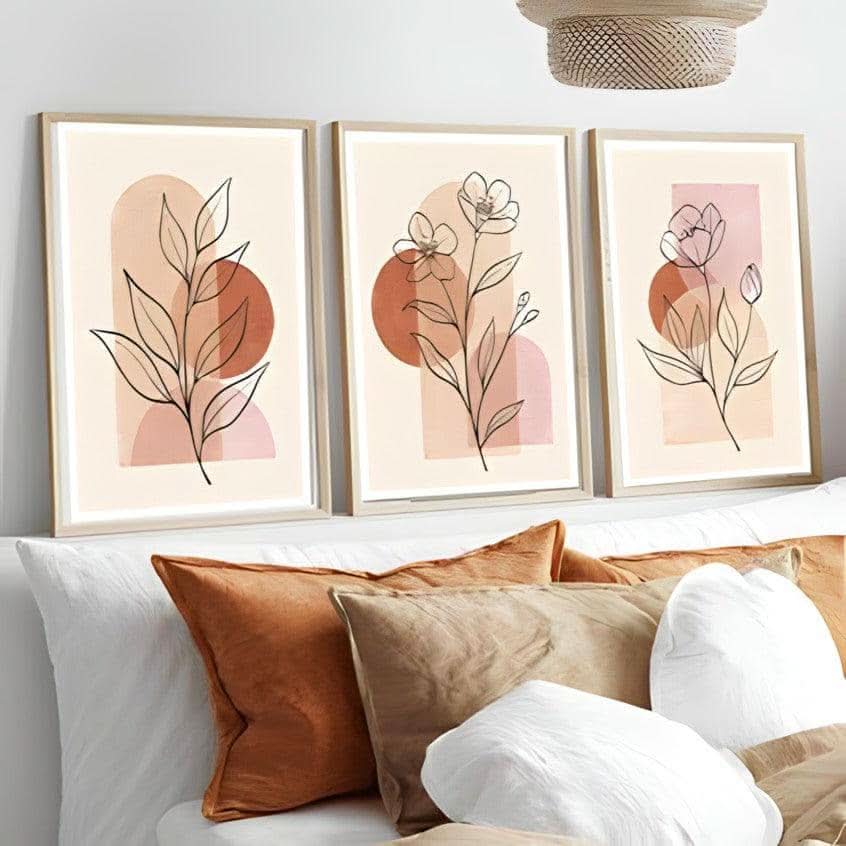 طقم لوحات بلوح زجاجي 120*60 سم