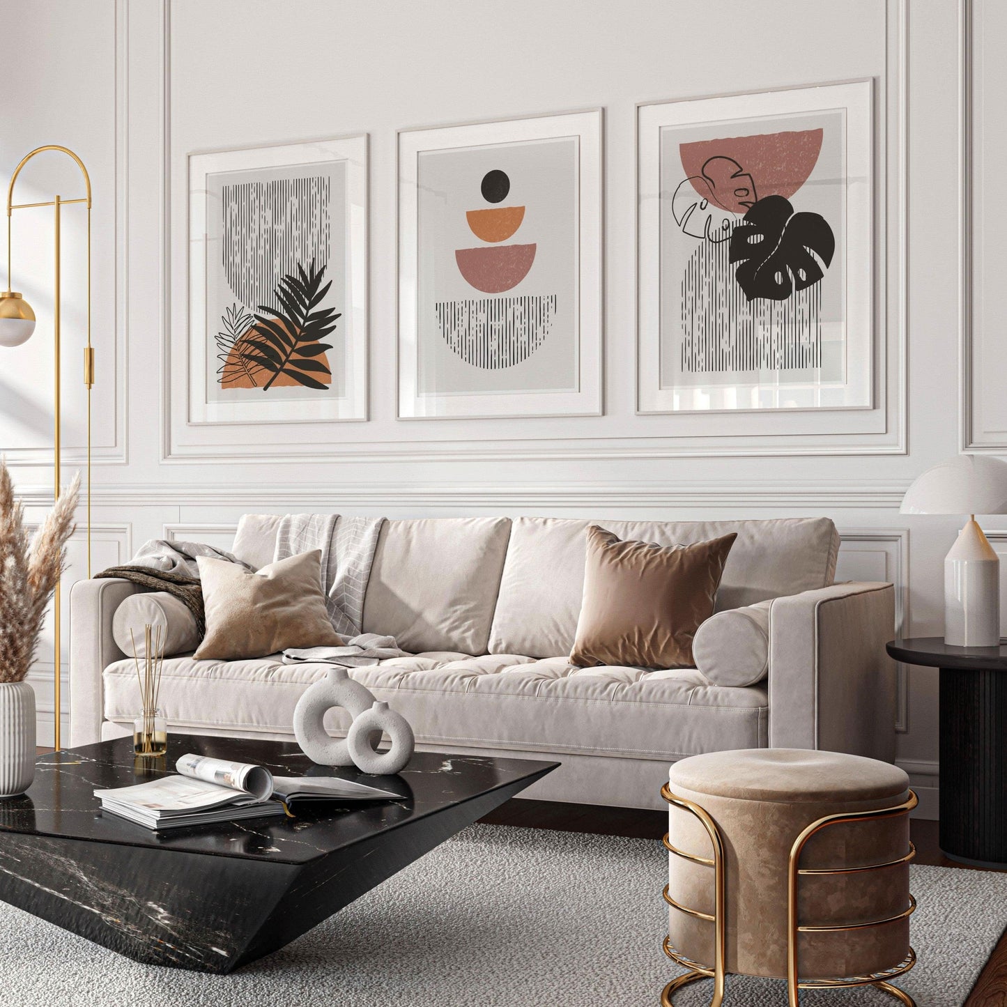 طقم لوحات حائط 120*60 سم