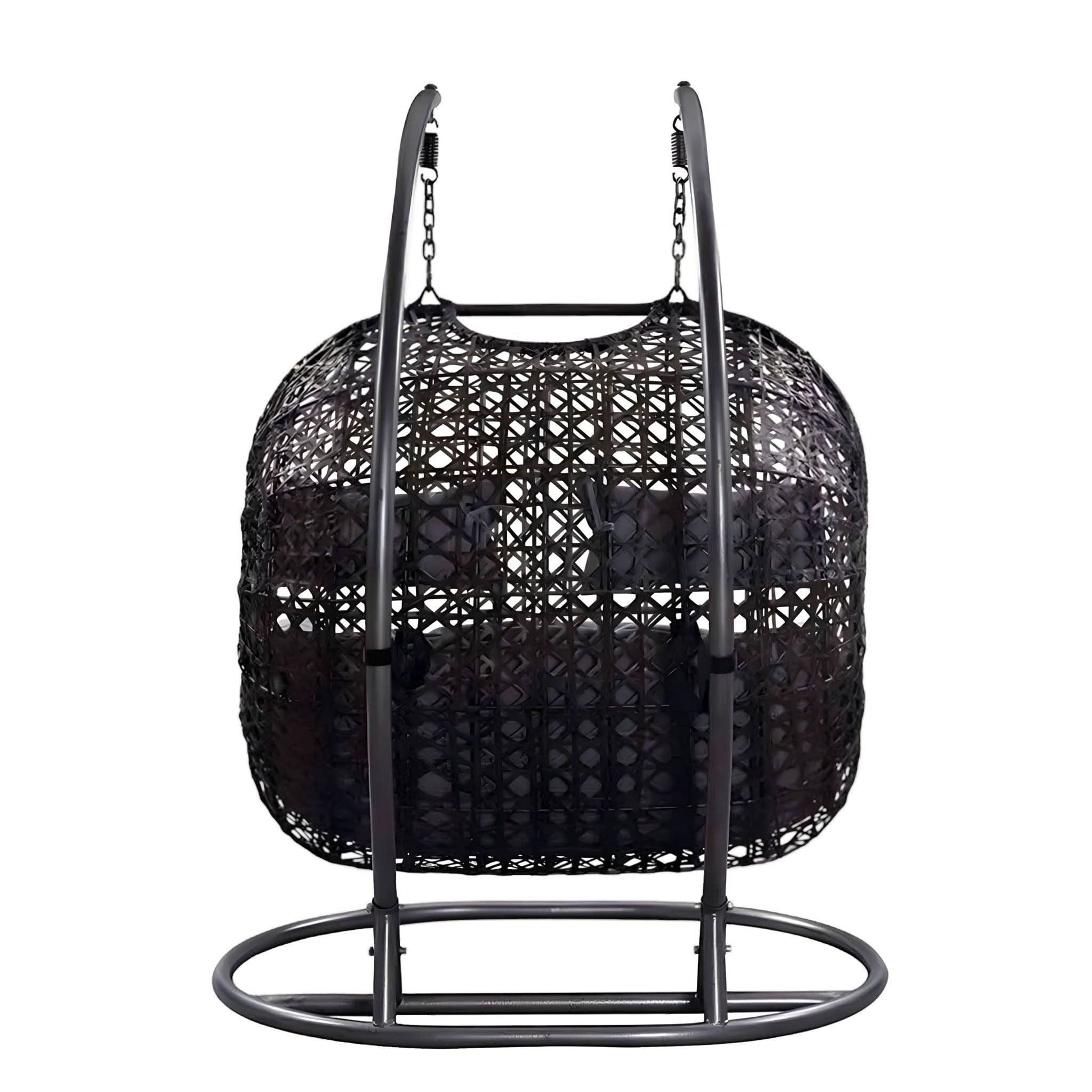 مرجيحة حديد وراتان 