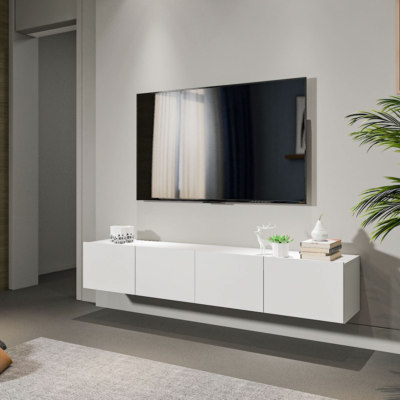 طاولة تلفاز معلقة 