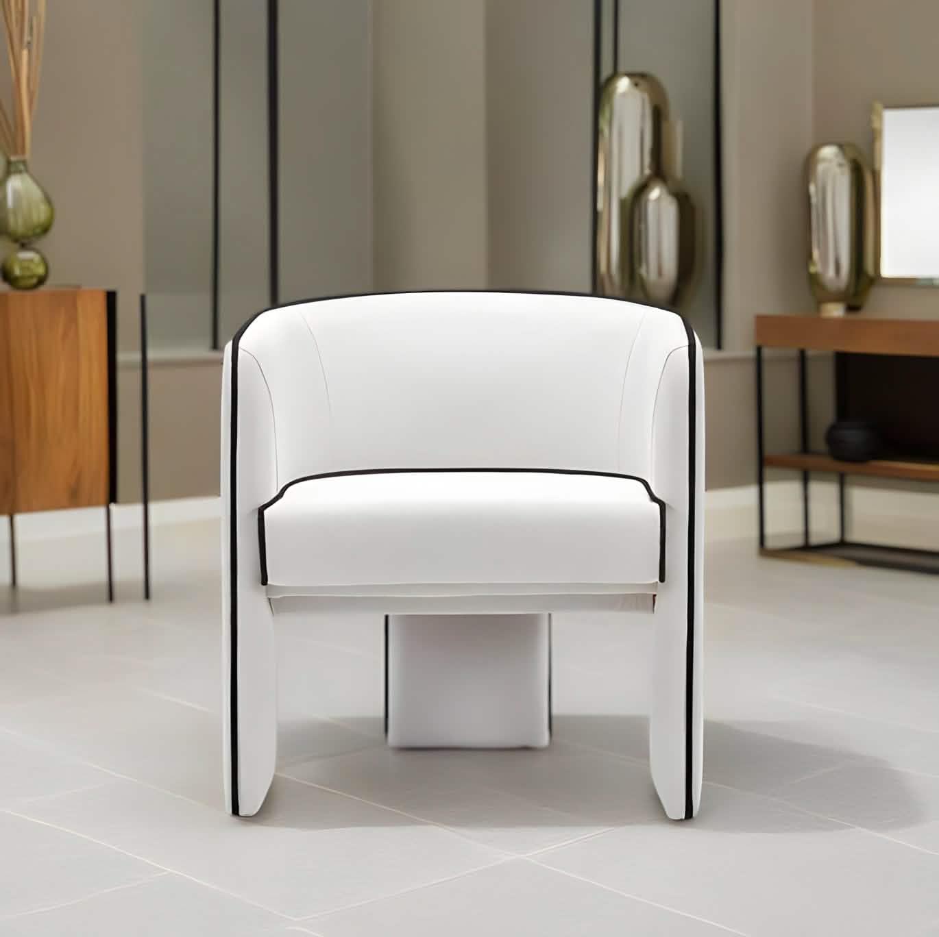 كرسي فخم خشبي مريح - Baytuk