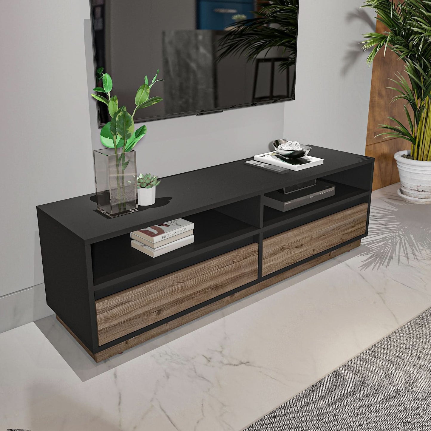طاولة تلفاز بتصميم مودرن