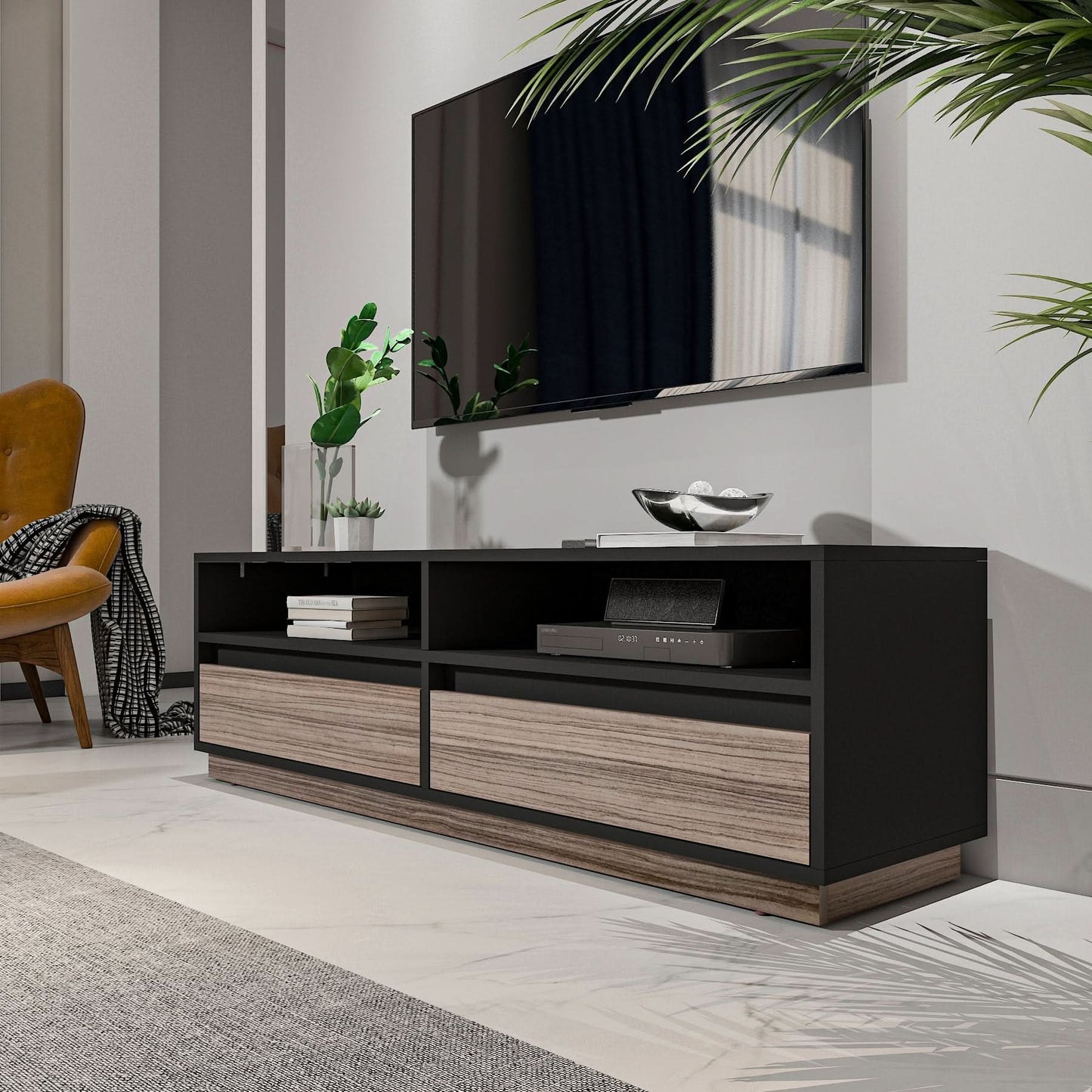 طاولة تلفاز بتصميم مودرن