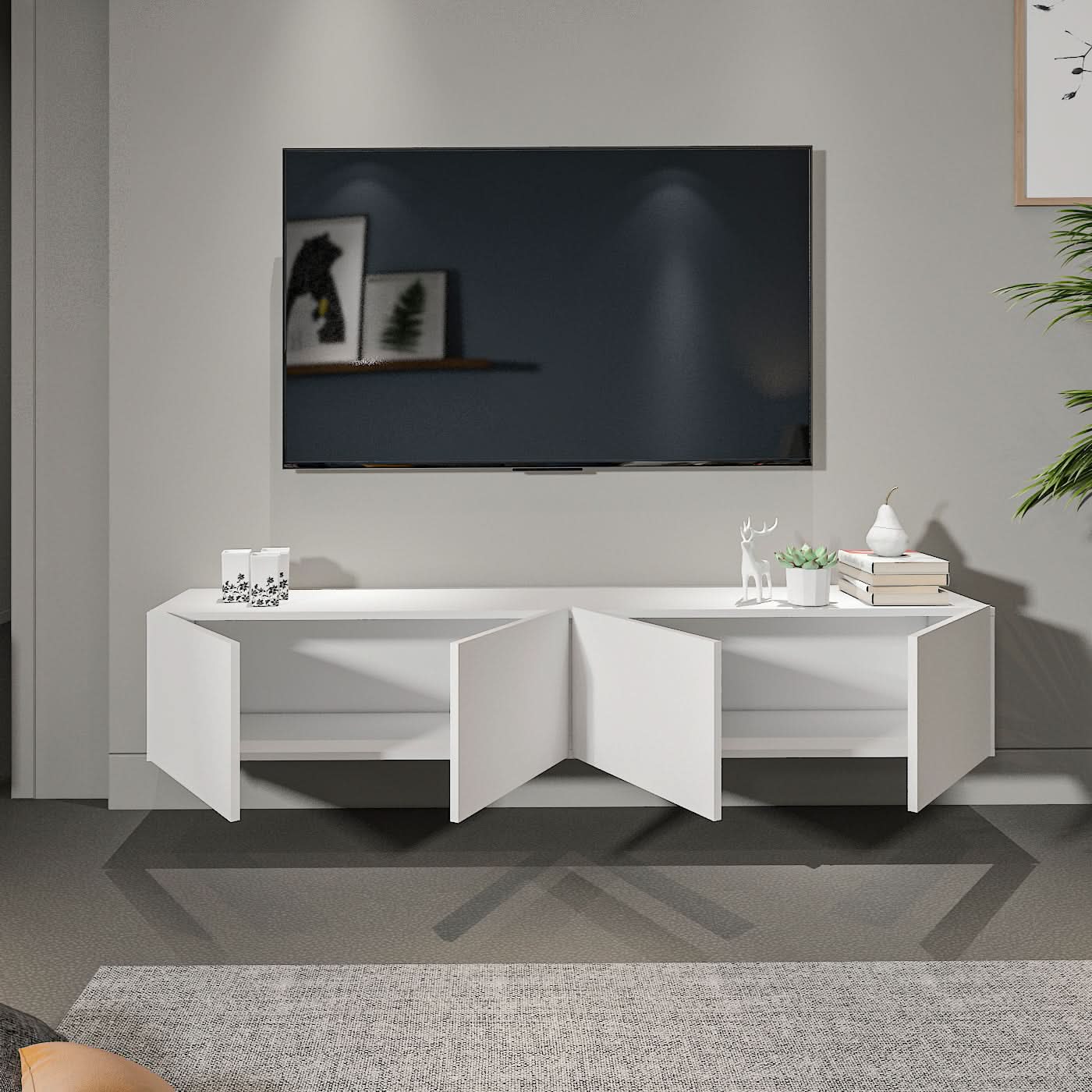 طاولة تلفاز معلقة 