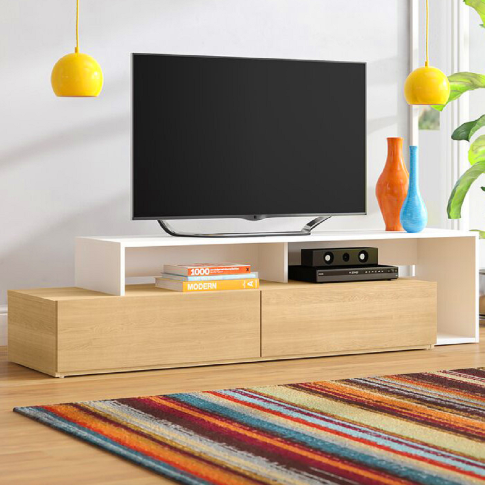 ترابيزة تليفزيون خشب ام دي اف، 160*30*40 سم