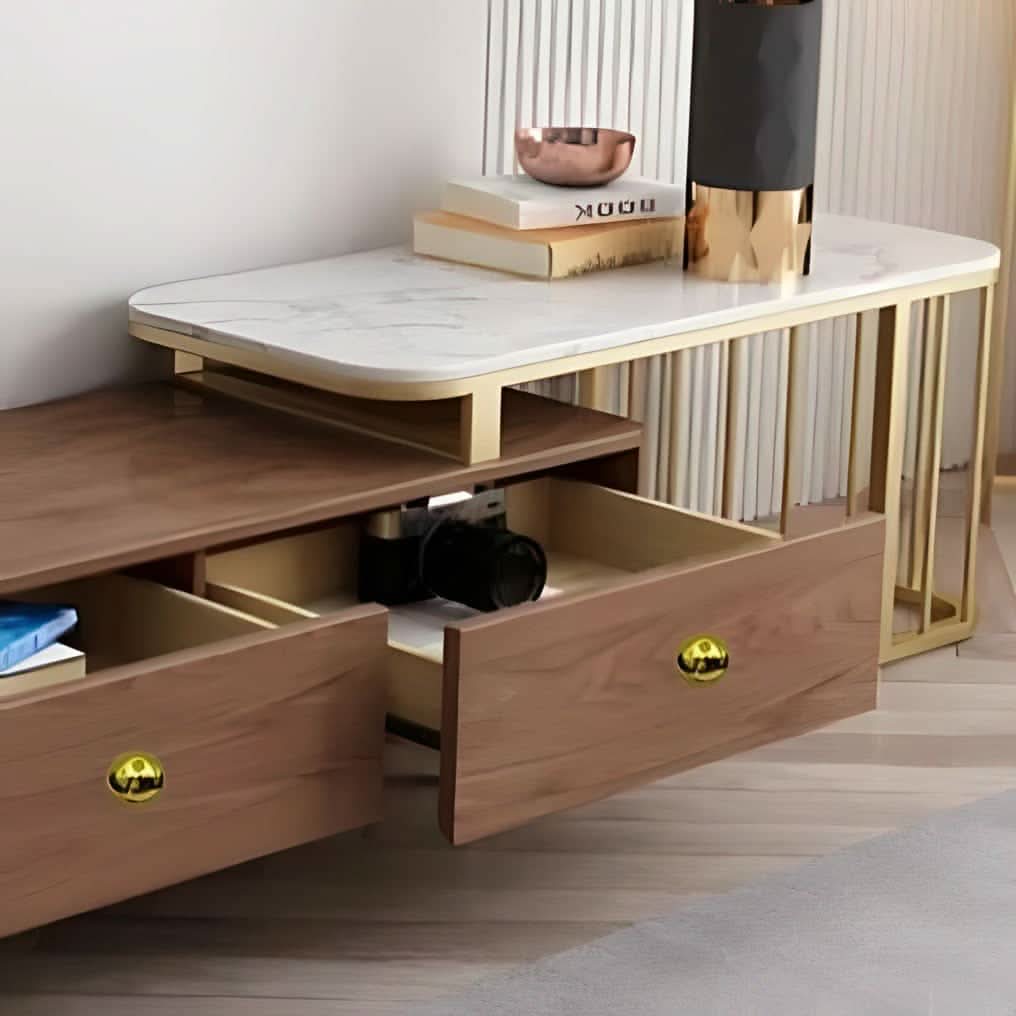 طاولة تلفاز متداخلة ام دي اف 