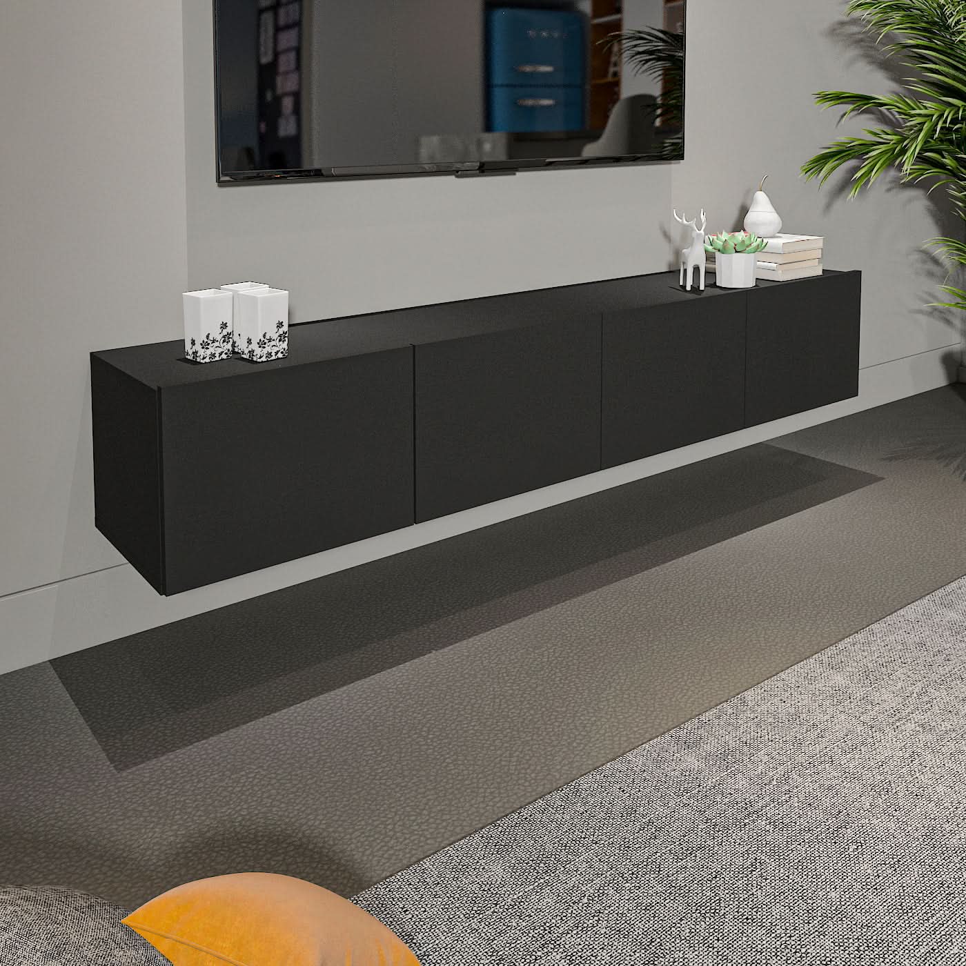 طاولة تلفاز معلقة 