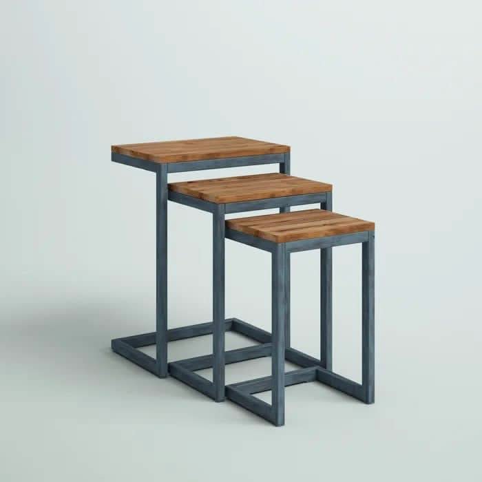 طاولة جانبية ثلاثية 