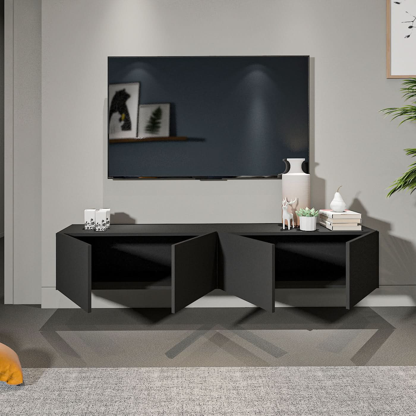 طاولة تلفاز معلقة 