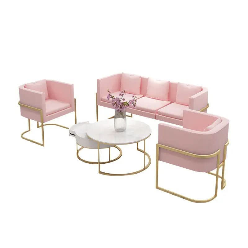 طقم كنب مع طاولة قهوة 