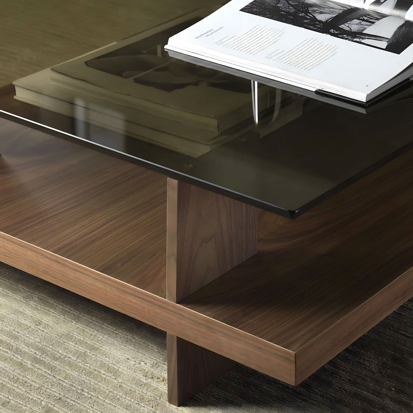 طاولة قهوة مع طاولة تلفاز (مخصص) 