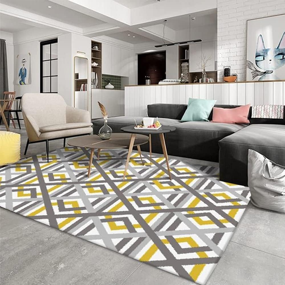 سجادة أرضية متعددة الألوان 