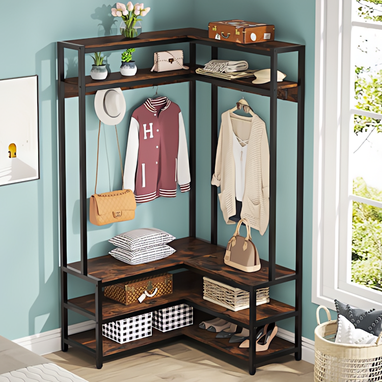 خزانة أحذية مع شماعة 