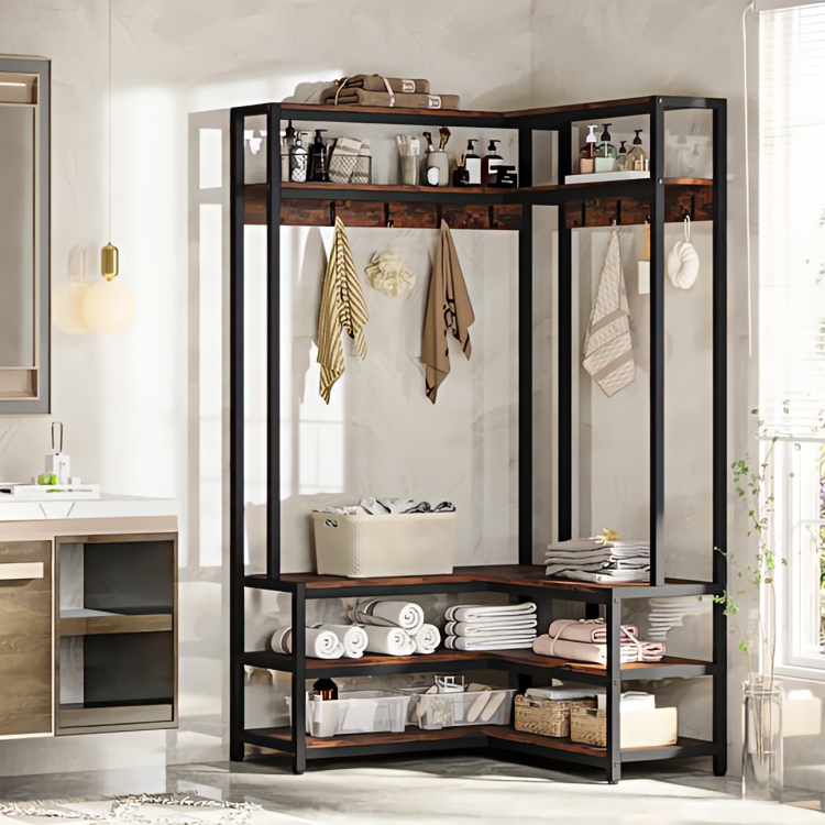 خزانة أحذية مع شماعة 