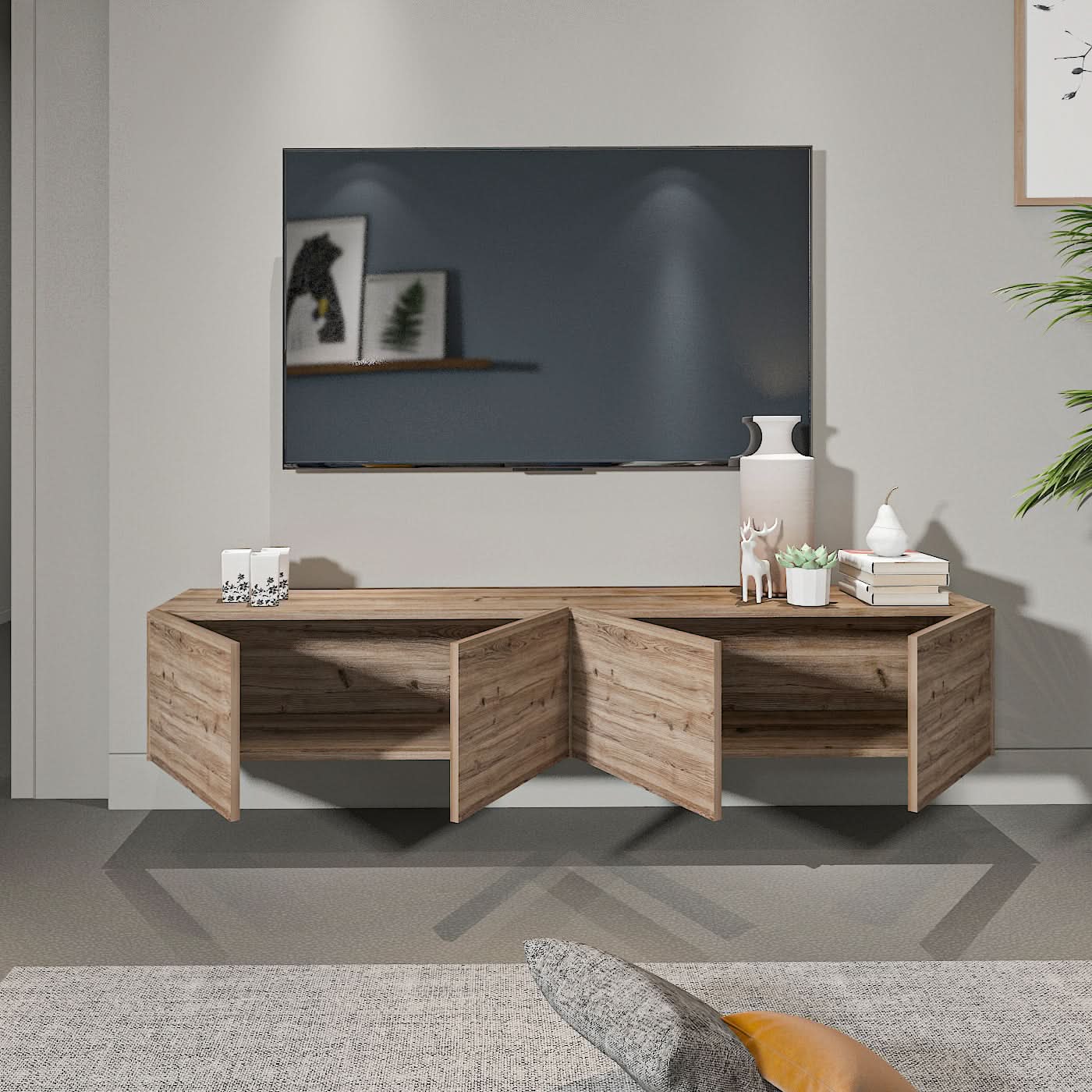 طاولة تلفاز معلقة 