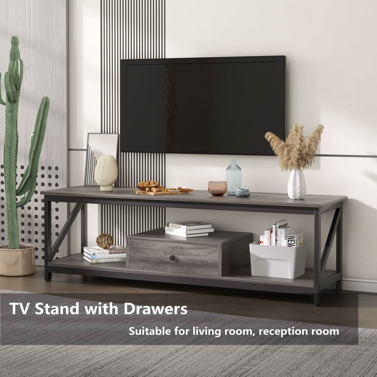 طاولة تلفاز مع ادراج 