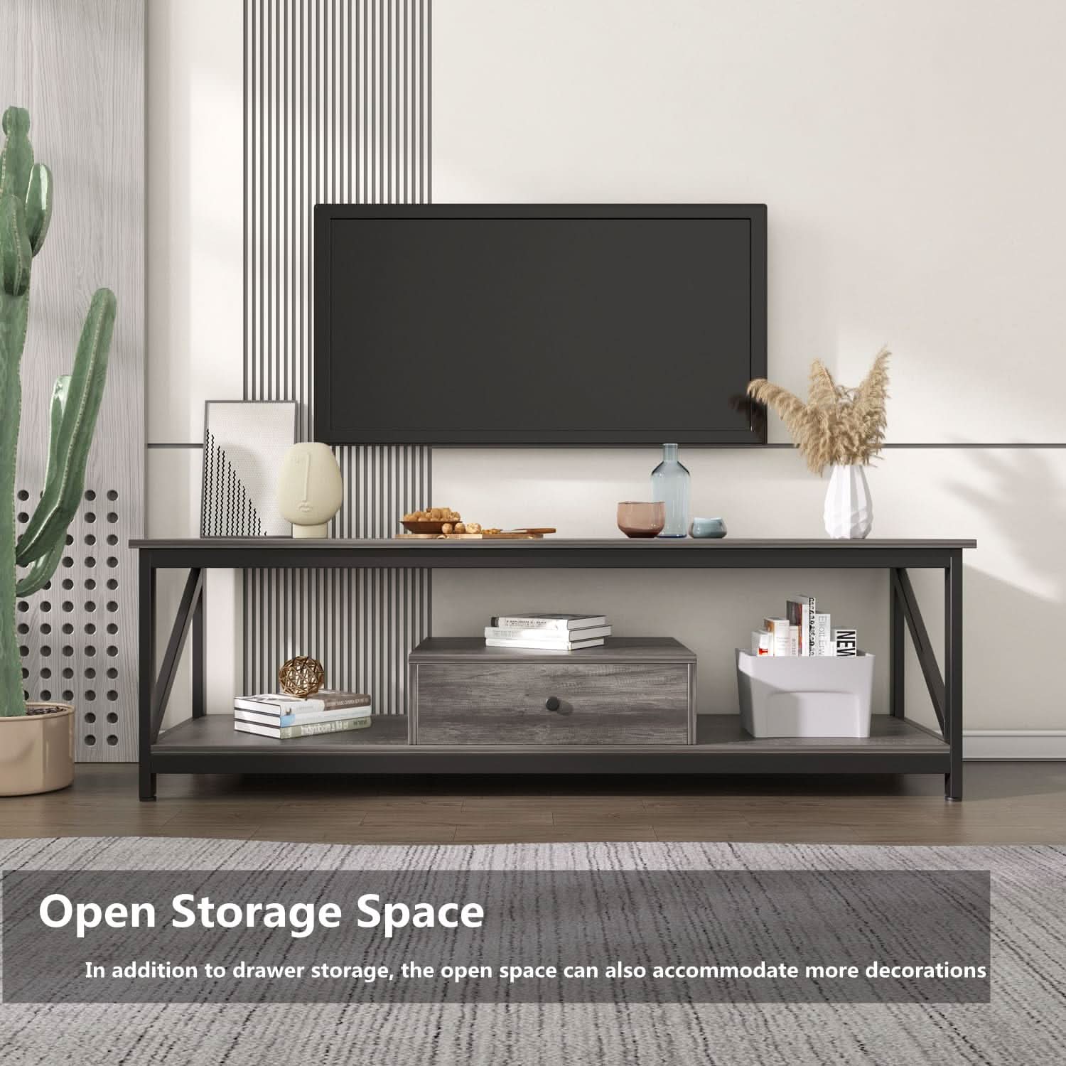 طاولة تلفاز مع ادراج 