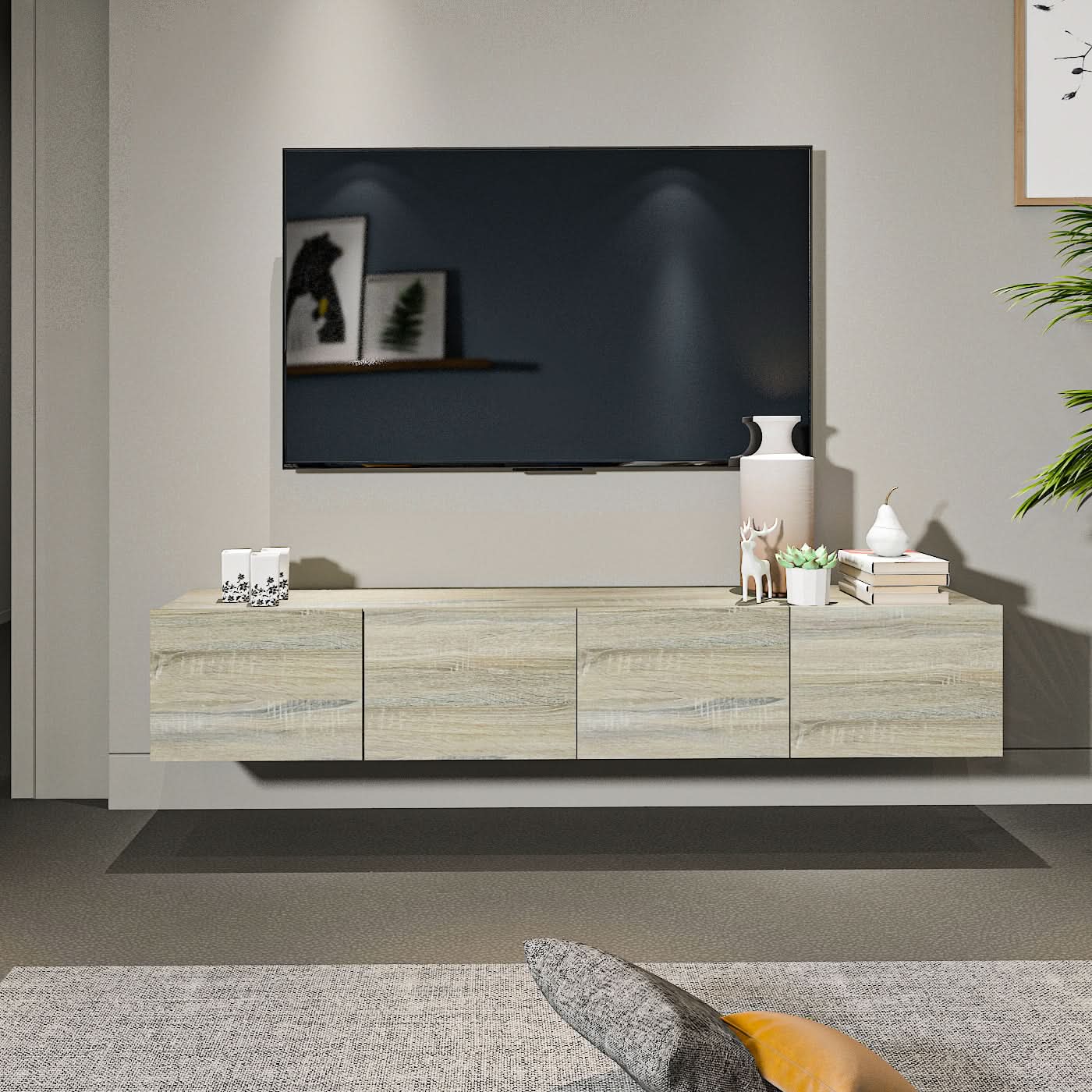 طاولة تلفاز معلقة 