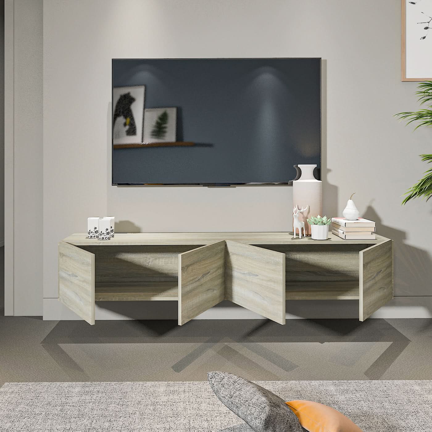 طاولة تلفاز معلقة 